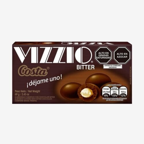 Chocolate Costa Vizzio Bitter con Almendras – Caja 69 g🍫