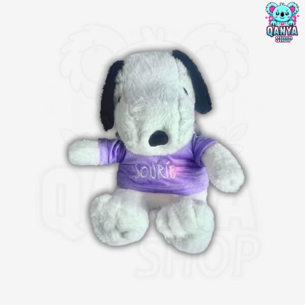 Peluche Snoopy con Polera 35CM Anti Estrés Con Efecto de Respiración | Cableado con 1 Botón