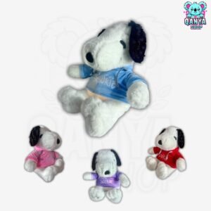 Peluche Snoopy con Polera 35CM Anti Estrés Con Efecto de Respiración | Cableado con 1 Botón