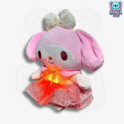Peluche My Melody con Vestido 35CM Anti Estrés con Efecto de Respiración | Cableado con 1 Botón
