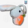 Peluche Conejo Snowball con Zanahoria (35 cm) Anti Estrés | Efecto Respiración con Luz y Sonido