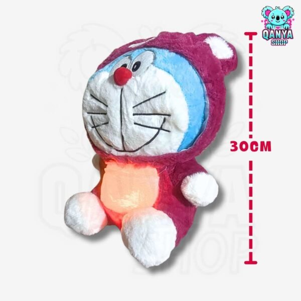 Peluche Doraemon 35 cm con Traje Tipo Lotso Anti Estrés con Efecto Respiración y Luz