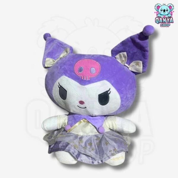 Peluche Kuromi Vestido Morado (40 cm) Anti Estrés | Efecto Respiración con Luz y Sonido