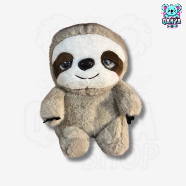 Peluche Perezoso Crema 35CM Anti Estrés con Efecto de Respiración | Cableado con 1 Botón