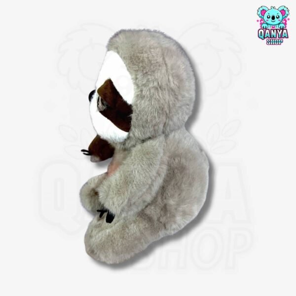 Peluche Perezoso Crema 35CM Anti Estrés con Efecto de Respiración | Cableado con 1 Botón