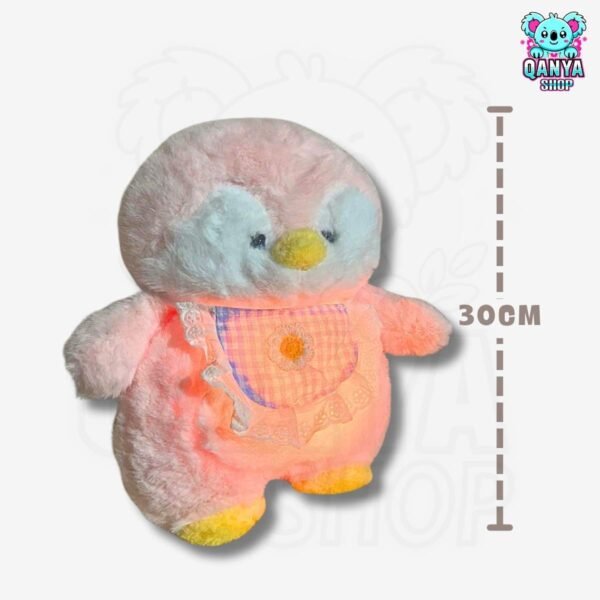 Peluche Pingüino con Babero Rosa(30 cm) Anti Estrés Efecto Respiración con Luz y Sonido (3) Peluche Pingüino con Babero Rosa (30 cm) Anti Estrés Efecto Respiración con Luz y Sonido