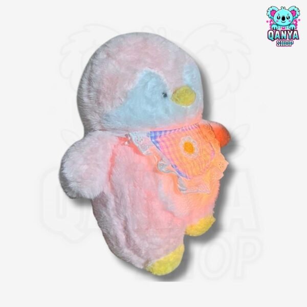 Peluche Pingüino con Babero Rosa(30 cm) Anti Estrés Efecto Respiración con Luz y Sonido (4) Peluche Pingüino con Babero Rosa (30 cm) Anti Estrés Efecto Respiración con Luz y Sonido