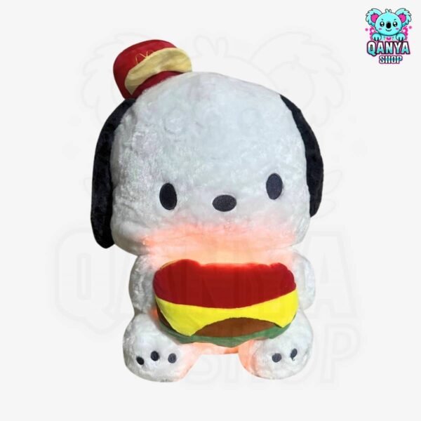 Peluche Pochaco 40 cm con Hamburguesa Anti Estrés con Efecto Respiración y Luz