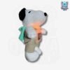 Peluche Snoopy con Overol y Mochila Anti Estrés con Efecto Respiración y Luz 40 cm y 60 cm