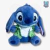 Peluche Stitch con Polera Playera (45 cm) Anti Estrés | Efecto Respiración con Luz y Sonido