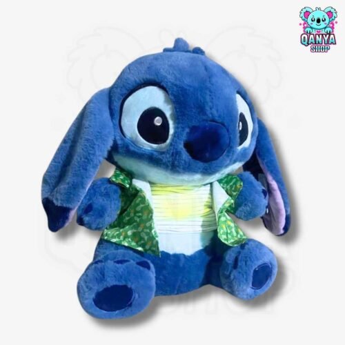 Peluche Stitch con Polera Playera (45 cm) Anti Estrés | Efecto Respiración con Luz y Sonido
