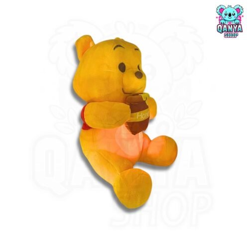 Peluche Winnie Pooh con Envase de Miel (42 cm) Anti Estrés | Efecto Respiración con Luz y Sonido