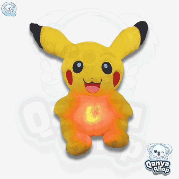 Peluche Pokémon Pikachu 30 cm Efecto Respiración con Luz y Sonido