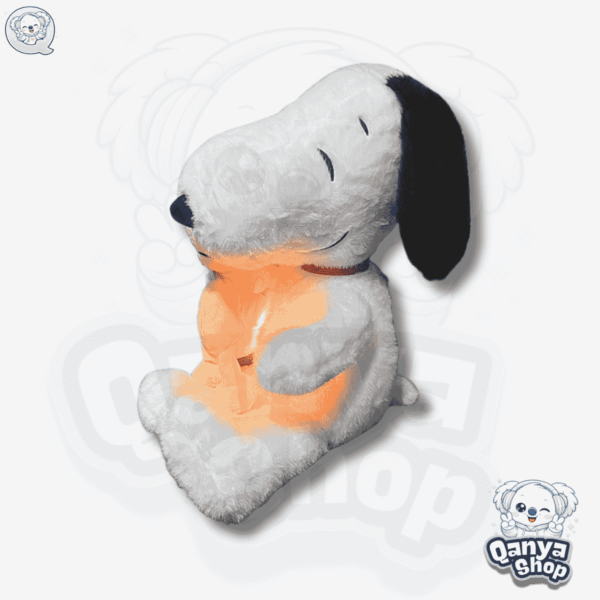 Peluche Snoopy con Woodstock (Emilio) 40 cm Efecto Respiración con Luz y Sonido