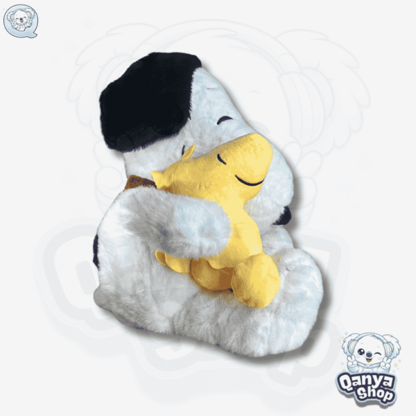 Peluche Snoopy con Woodstock (Emilio) 40 cm Efecto Respiración con Luz y Sonido