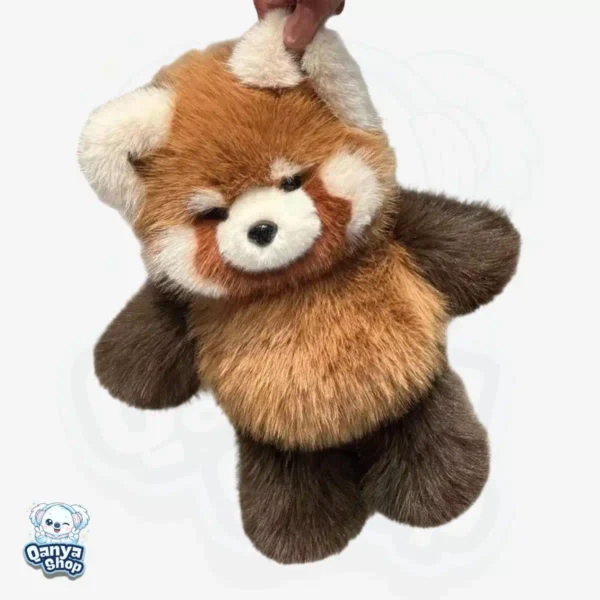 Panda Rojo Run Run Corredora – Peluche Kawaii Interactivo Suave 55 cm | Qanya Shop