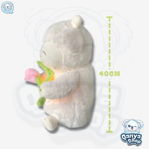 Peluche Cordero con Tulipán 40 cm Efecto Respiración con Luz y Sonido (3) Peluche Cordero con Tulipán 40 cm Efecto Respiración con Luz y Sonido