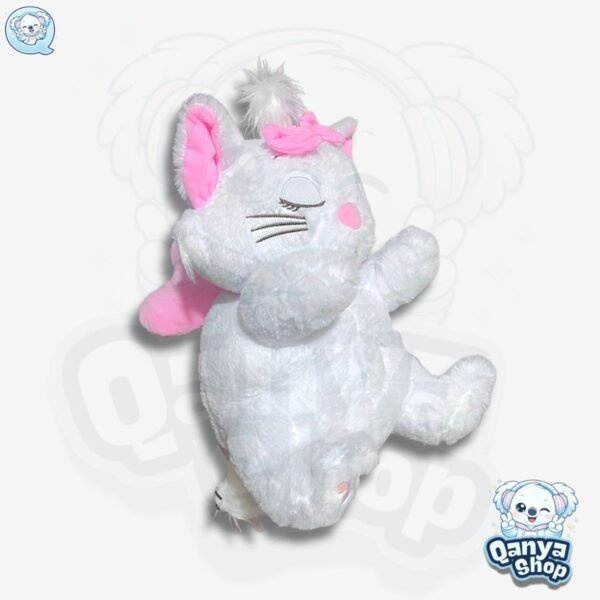 Peluche Gato Marie Ojo Cerrado 35cm Efecto Respiración con Luz y Sonido