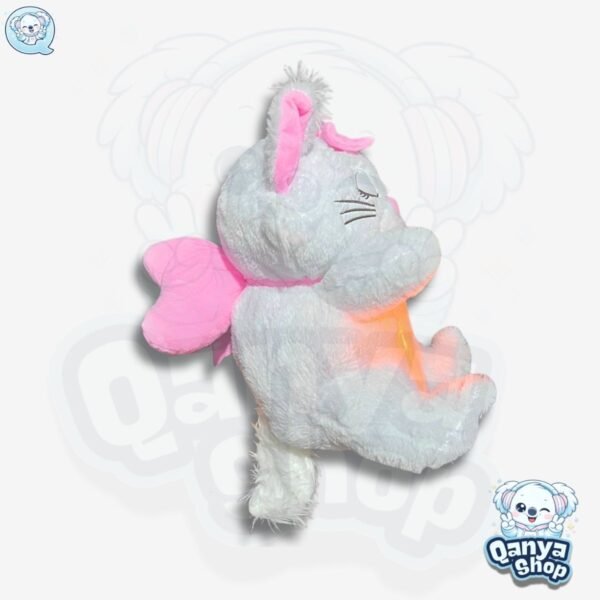 Peluche Gato Marie Ojo Cerrado 35cm Efecto Respiración con Luz y Sonido