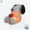 Peluche Snoopy con Corazón 30 cm Efecto Respiración con Luz y Sonido