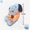 Peluche Snoopy con Oso 35cm Efecto Respiración con Luz y Sonido 4 funcionalidades
