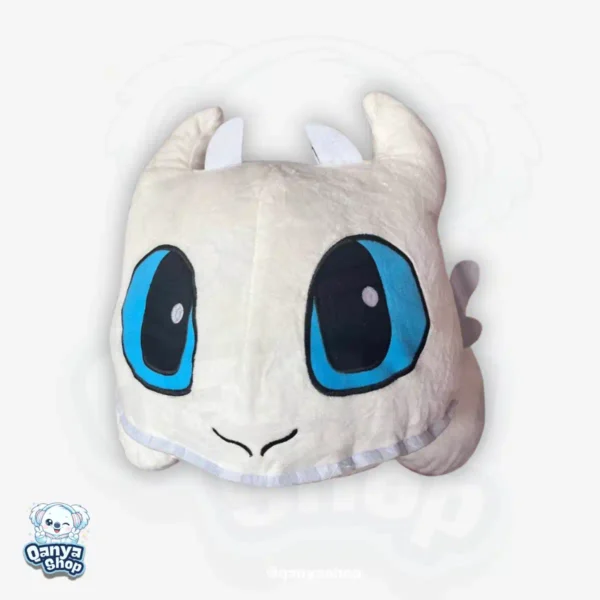 Furia Luminosa Dream Hug – Peluche Dragón Blanco Gigante 80 cm | Qanya Shop