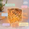 Lámpara Infinity Bloom Cube con Espejo Infinito y Tulipanes LED DIY 10 cm Qanya Shop (6) Lámpara Infinity Bloom Cube con Espejo Infinito y Tulipanes LED DIY 10 cm | Qanya Shop