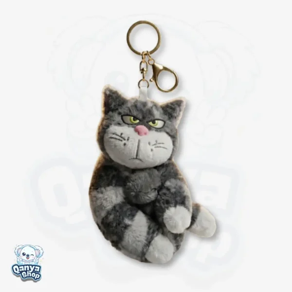 Llavero Gato Lucifer – Peluche Kawaii Gris 14 cm Qanya Shop Llavero Gato Lucifer – Peluche Kawaii Gris 14 cm | Qanya Shop