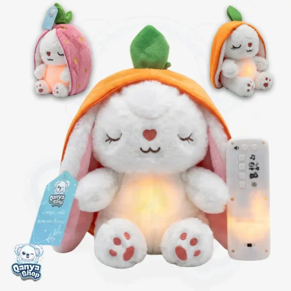 Peluche-Bunny-Sweet-Dreams-30-cm-con-Efecto-de-Respiracion-Luz-Sonido-y-Controlador-Extraible-Qanya-Shop-6 Peluche Bunny Sweet Dreams 30 cm con Efecto de Respiración, Luz, Sonido y Controlador Extraíble | Qanya Shop